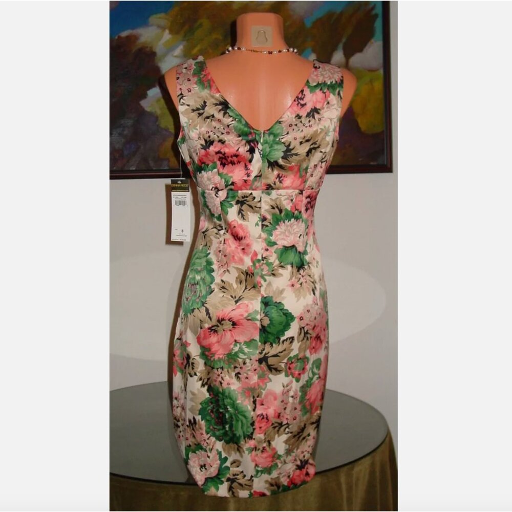 Donna Ricco New York NWT Floral Dress, sz 8 - Picture 2 of 2